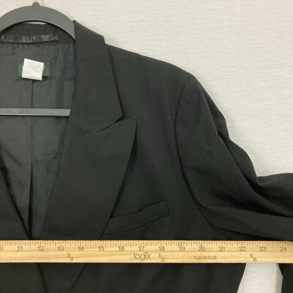 J. Crew Women's Black Wool Blend Long Line Jacket Blazer size 14 Office Career - Picture 7 of 10